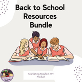Back to School Resources and Activities Bundle