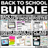 Back to School BUNDLE | First Day of School Activities