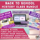 Back to School Bundle with Agenda Slides, Attendance Quest