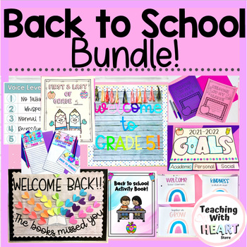 Back to School Bundle | Back to School Activities | Bulletin Boards