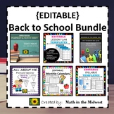 Back to School Bundle {Editable} Open House, Syllabus, Cal