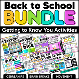 Back to School Bundle  |  Getting to Know You Activities