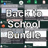Back to School Bundle | Grade Book, Behavior Contract, Vis