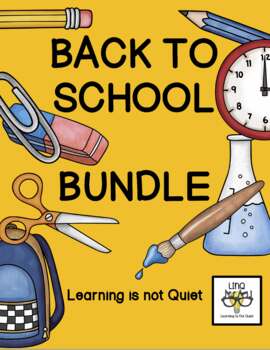 Preview of Back to School Bundle! (Hands-on, Differentiated, Learning from the First Day)