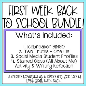 Back to School Bundle! Icebreakers & All About Me Activities! | TPT