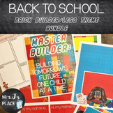 Back to School Set: Brick Builder/Lego Inspired Theme