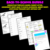 Back-to-School Bundle - Lesson Plan Template, Assignment S