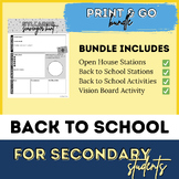 Back to School Bundle - Middle and High School - Stations 