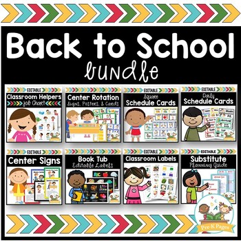 Preview of Back to School Bundle Pre-K Preschool