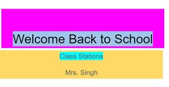 Preview of Back to School Bundle- Stations