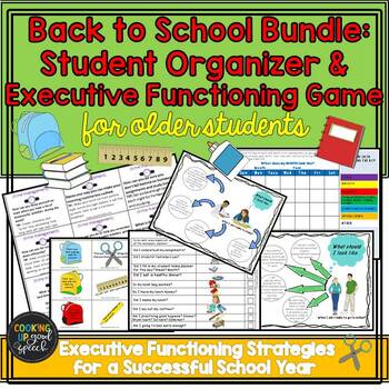Preview of Back to School Bundle:Student Organizer&Executive Functioning (Older Students)