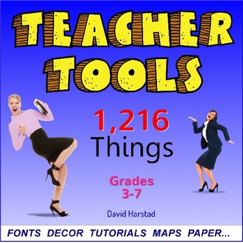 Preview of Back to School Bundle | Teacher Tools | 1,216 Things (Gr. 3-7)