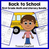 Back to School Bundle for 1st grade | Math and Literacy Sk