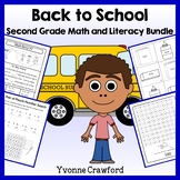 Back to School Bundle for 2nd grade | Math and Literacy Sk