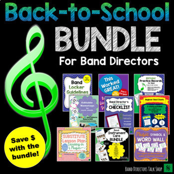 Preview of Back to School Bundle for Beginning Band Directors