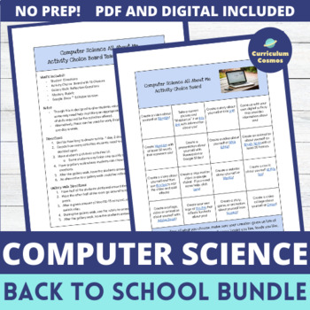 Preview of Back to School Bundle for Computer Science for Middle School