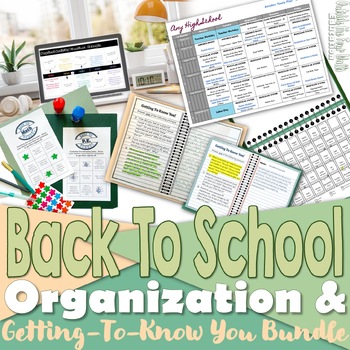 Preview of Back to School Bundle for High School Teachers