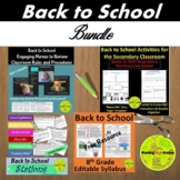 Back to School Bundle for Secondary Classrooms