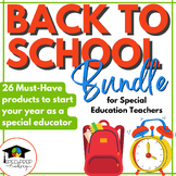 Back to School Resources for Special Education Teachers