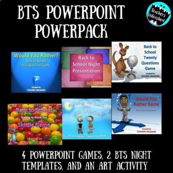 Preview of Back to School Bundle of Activities on PowerPoint