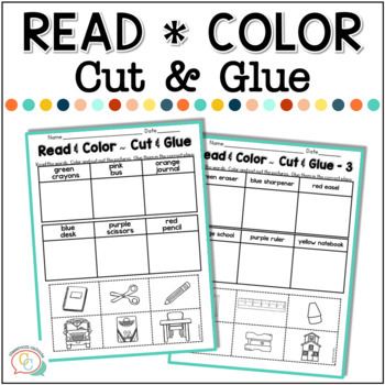 First Week of School Worksheets by Carrie Lutz | TpT
