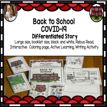 Preview of Back to School: COVID Differentiated Support Book, Adapted, Interactive SEL