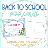 Cactus Editable Back to School Postcards to Students