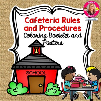 Preview of Back to School Cafeteria Rules and Procedures for Kindergarten and First Grade