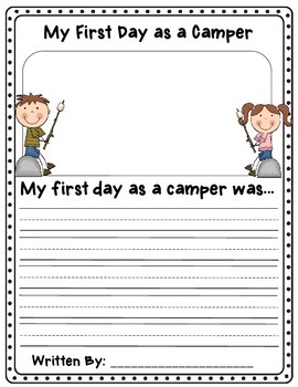 Back to School Camping Mini-Book by Coffman's Creative Classroom