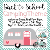 Back to School Camping Theme Packet
