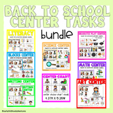 Back to School Center Tasks and Set-Up Resources
