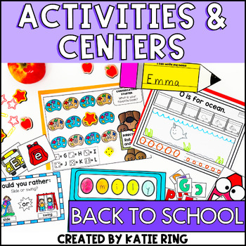 Preview of Back to School Centers, Activities, Crafts & Lessons