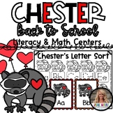 Back to School Centers Chester the Raccoon