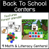 Back to School Centers for Alphabet, Rhyming, Number Sense & More