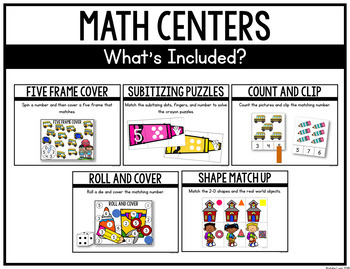 Back to School Centers for Kindergarten by Natalie Lynn Kindergarten