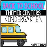 Back to School Centers for Kindergarten