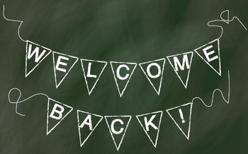 Preview of Back to School Chalk Pendant Banner