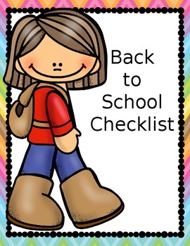 Preview of Back to School Checklist (Editable)