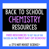 Back to School Chemistry Syllabus Resources