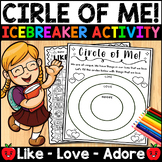 Back to School Circle of Me Icebreaker Activity {Like, Lov