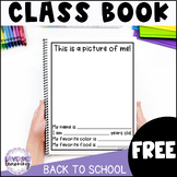 FREE All About Me Class Book for Back to School - Classroo