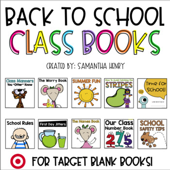 Preview of Back to School Class Books | Distance Learning Compatible