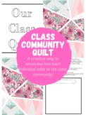 Back to School Class Community Quilt