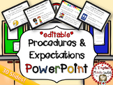 Back to School Class Procedures and Expectations PowerPoin