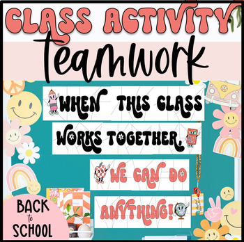 Preview of Back to School Class Team Building Activity: Teamwork and Collaboration