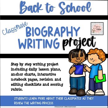 Preview of Back to School Classmate Biography Writing Project