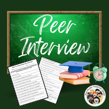 Preview of Peer or Partner Interview Activity, Get to Know You Activity, Back to School