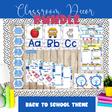 Back to School Primary Classroom Decorations Bundle Editable