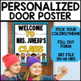 Back to School Classroom Door Decor Poster Customizable