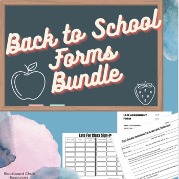 Preview of Classroom Management Bundle